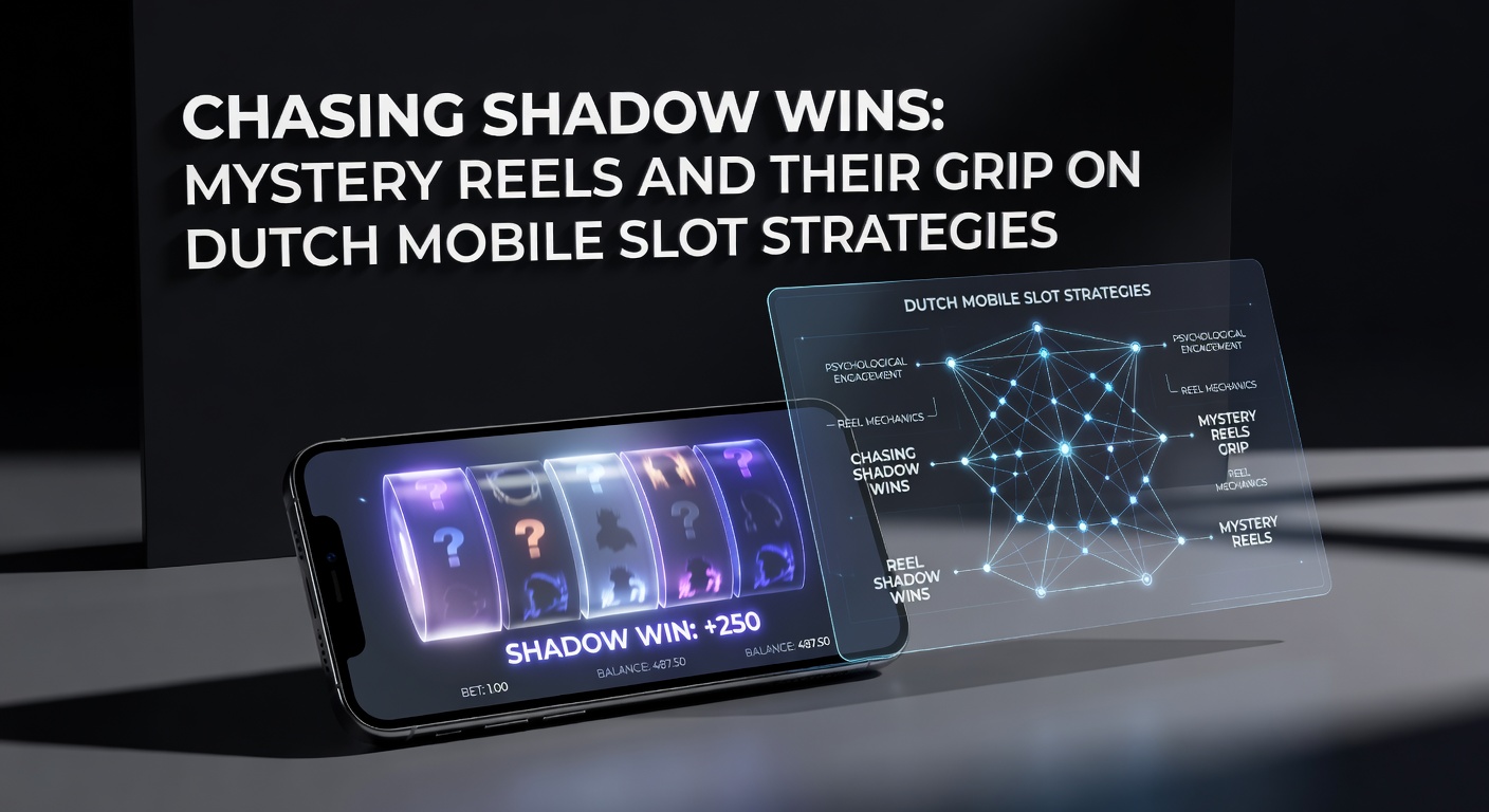 Dynamische mystery reels in actie op een mobiel scherm, met schaduw-symbolen die transformeren tot winnende combinaties in een Nederlands slotspel