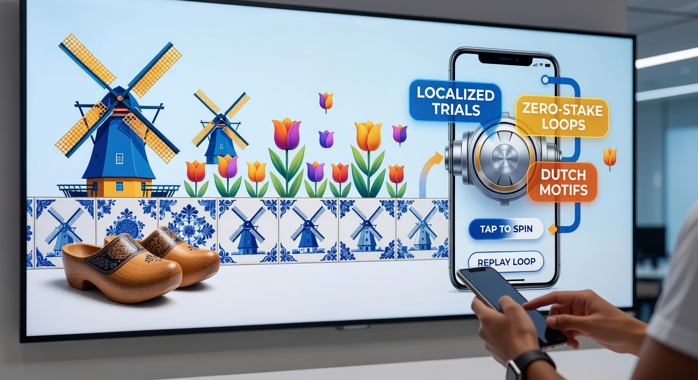 Nederlandse culturele motieven in mobiele demo slots met tulpen en windmolens als visuele elementen