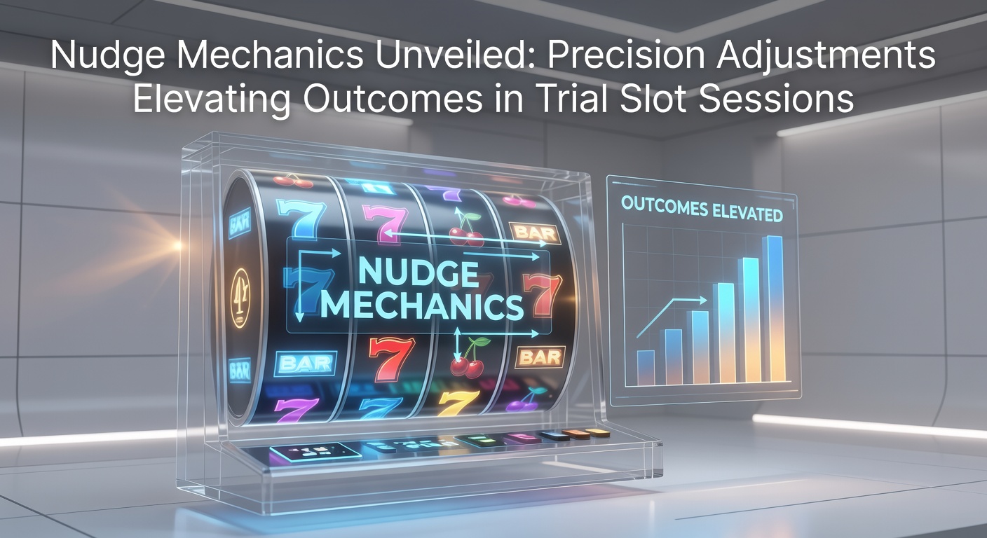Grafische weergave van nudge-functie in een klassieke fruit slot, waar rollen subtiel verschuiven voor betere winstkansen