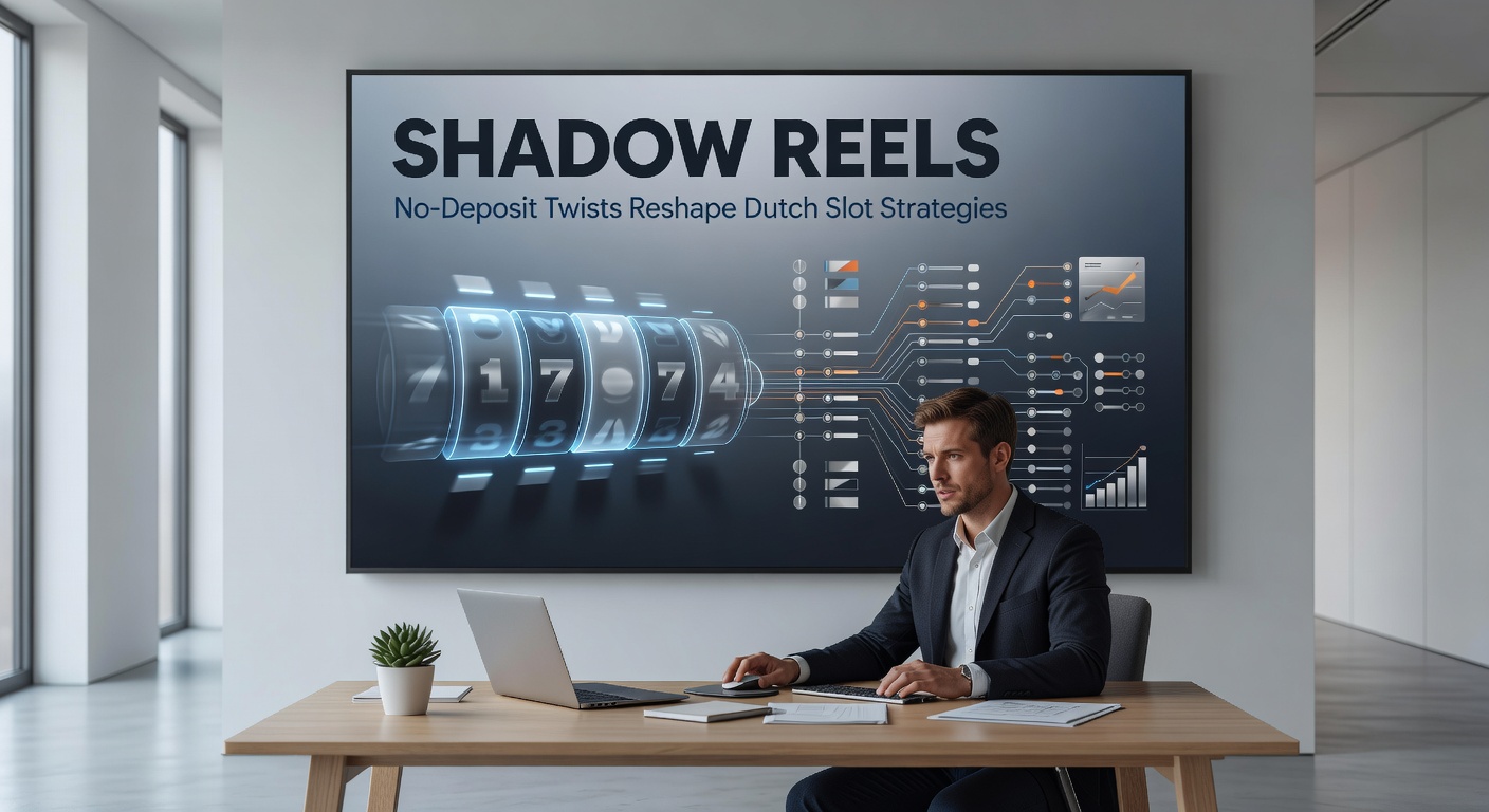 Speler analyseert Shadow Reels strategie op een tablet met no-deposit spins zichtbaar op het scherm, typisch voor Nederlandse trends