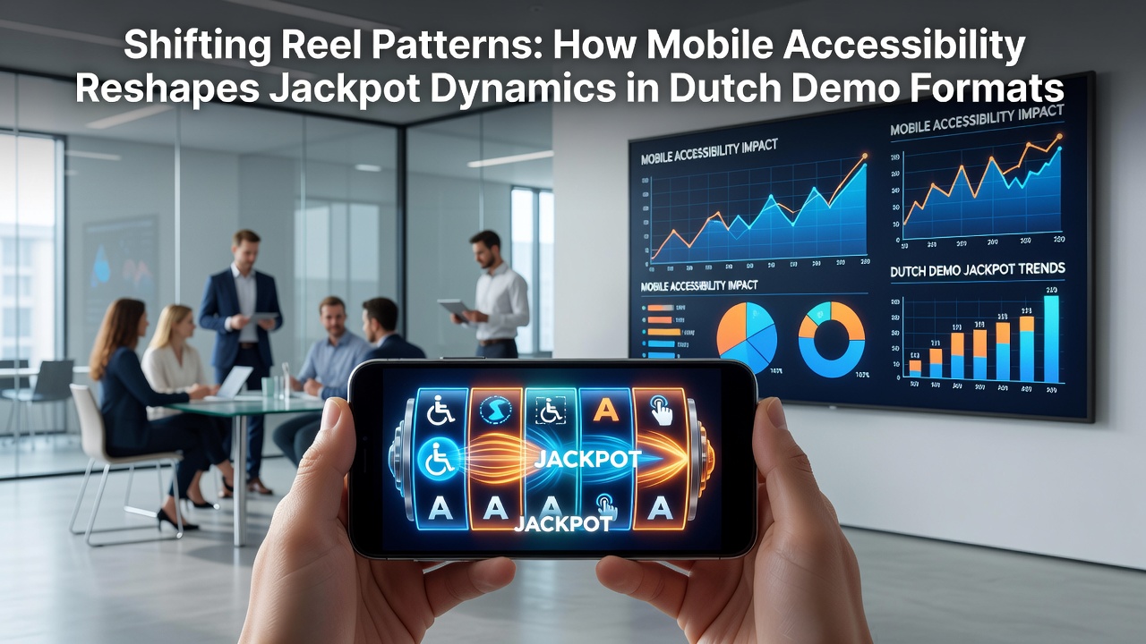 Mobiele slot interfaces tonen reel patronen en jackpot indicators in demo formaten