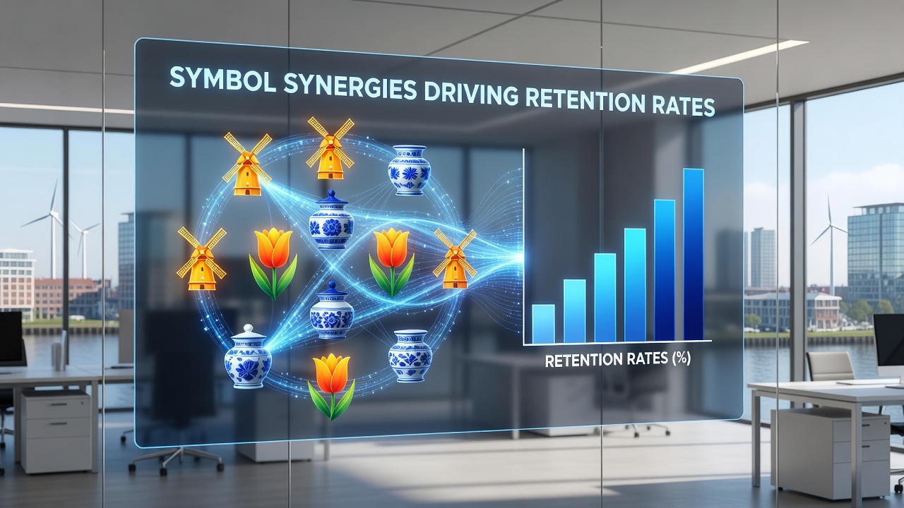 Grafiek van retentie trends in demo slots met symbol synergieën
